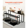 VEVOR Over the Stove Shelf, Adjustable 27-33Inch Spice Organizer, 4