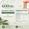Rhodiola Rosea Supplement 600mg, 120 Capsules