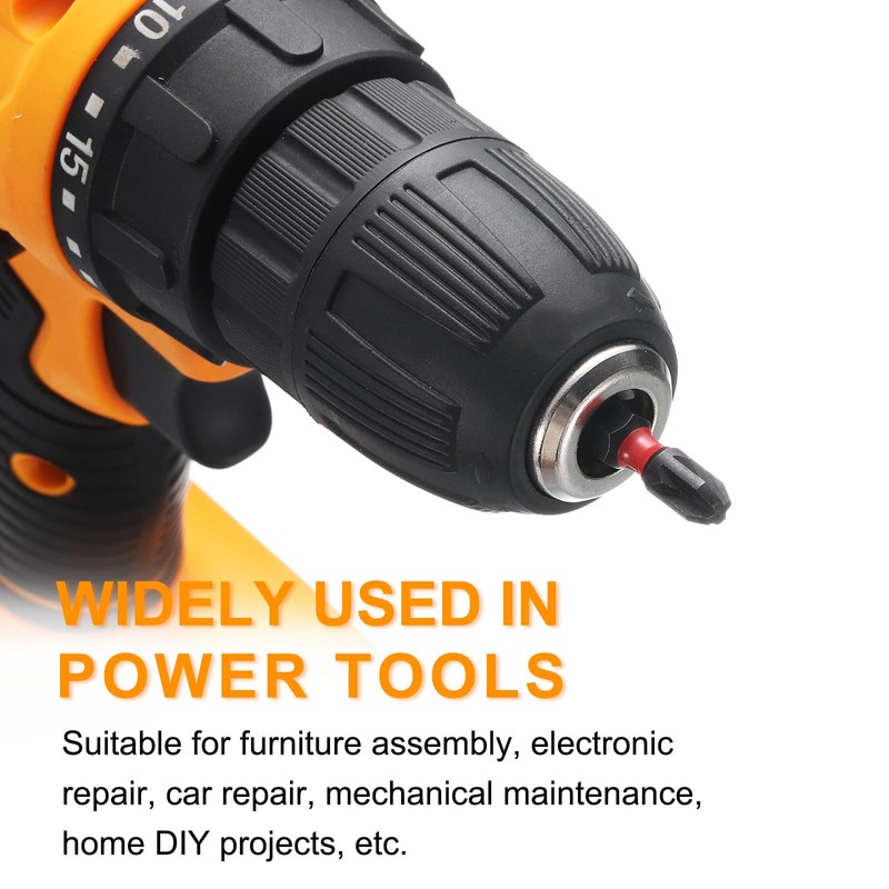 sourcing map 2pcs PZ2 Screwdriver Bit 1/4" Hex Shank 25mm/1"
