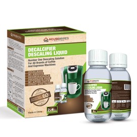 Descaling Solution for All Brands of Coffee and Espresso Machines By Housewares Solutions - 4 Fluid Ounce Bottle (2-Pack)
