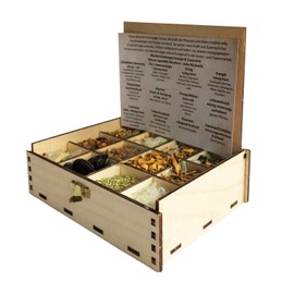 Incense Box Gift Box with 12 Types of Incense Mixtures Energy & Confidence, 14 x 10 x 4 cm