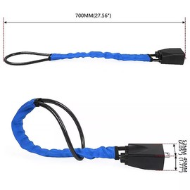 AIMALL Universal Car Steering Wheel Lock, Brightly Coloured Waterproof Cover with Seat Belt Buckle and Steel Cable Rope, Anti-Theft Handle Lock