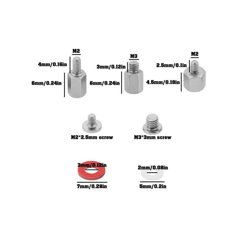 Create idea 36-Piece M.2 SSD Screw Set Hard Drive Mounting
