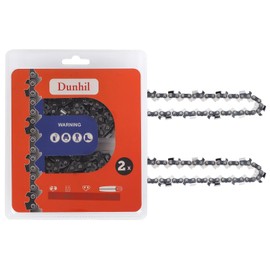 Dunhil 18 inch Chainsaw Chains for Husqvarna 350 445E 450E 440 445 for Poulan 4600 4620 for ECHO CS-3600, 2 Pack .325", .050", 72 DL