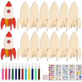Augesak Wooden Craft Set Children, Puzzle Wood for Painting and Crafts DIY, 3D Puzzle Wooden Craft Sets Children's Birthday Games Montessori, Birthday Gifts Boys Girls A1