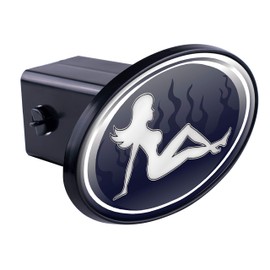 Mud Flap Girl Figure 3D Polyurethane Domed Plastic Trailer Hitch Cover Car-Truck-SUV 2" Receiver 3523