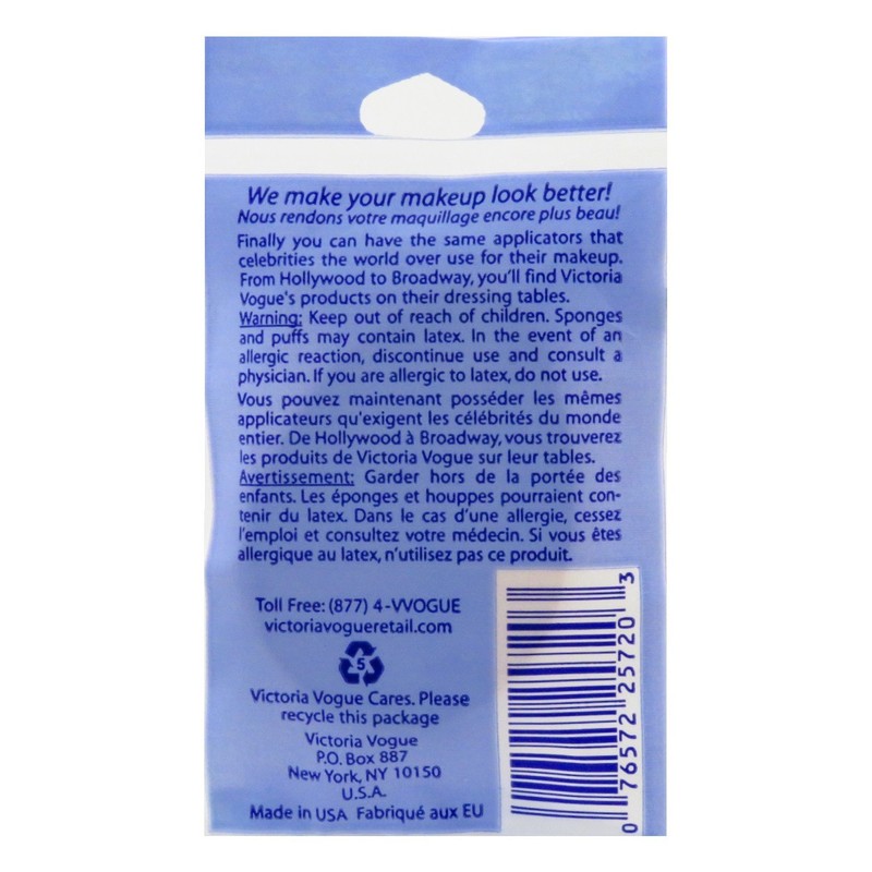 Victoria Vogue #1720 Euro Egg Makeup Applicator (2 Pack)