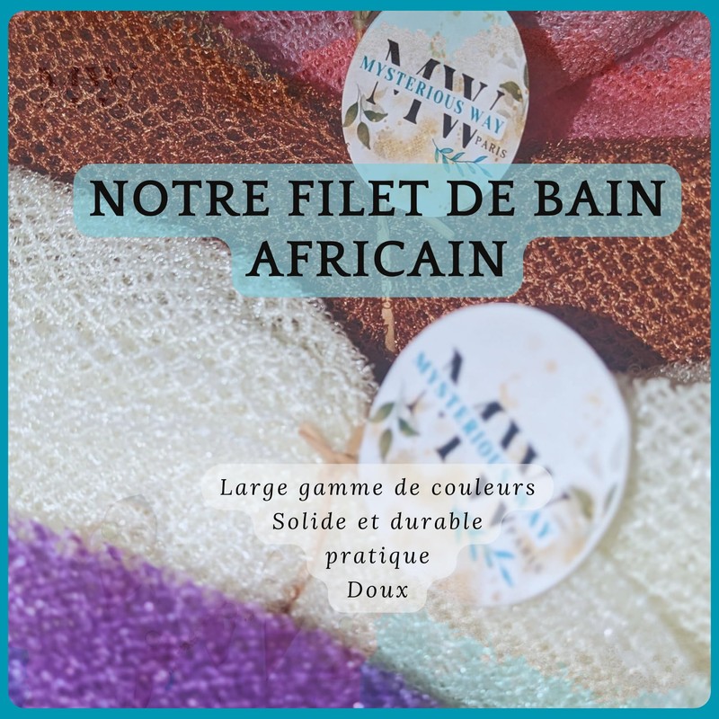 African Bath Net Sponge Washcloth Exfoliating Shower Bath Sponge Black