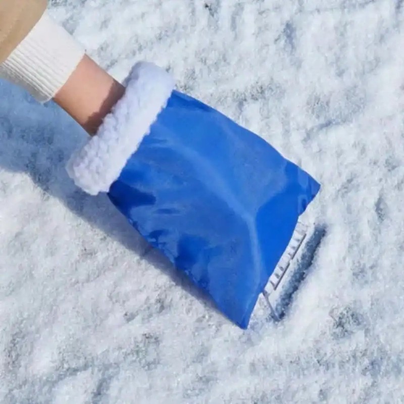 Car Ice Scraper Mitt for Winter – ABS Windshield Snow