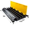 RK Safety 3 Channels Cable Protector Ramp, 11,000 lbs Capacity
