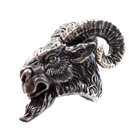 FLAMEDUKE Sheep Head Paracord Bead, Copper, 0.92x0.85x0.78 in, Handcrafted for Knife Lanyard and Keychains