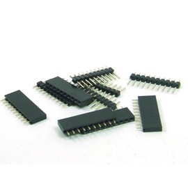 POPESQ® #A2000 Socket Header and Pin Header Kit 2.54 mm 10-Pin Straight Pack of 5