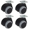 Dörner + Helmer Set of 4 Furniture Double Castors 50