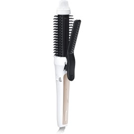  Panasonic Tourmaline Brush Iron, Curl, High Power Heater, 1.0 inches (26 mm), White EH-HT4A-W