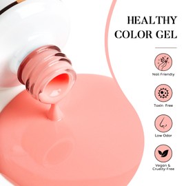 Nicedeco Hema Free Cruelty Free Vegan Gel Nail Polish, High Gloss Long Lasting Soak Off LED U V Gel Polish 1 Pcs 15ml - 324
