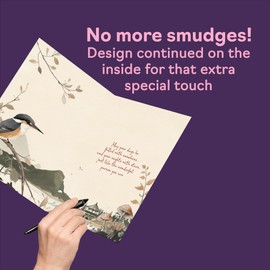 Nan Birthday Card - Gold Geisha Girl - Beautiful Happy Birthday Card for Nan from Granddaughter Grandson, A5 Female Oriental Bday Golden Greeting Cards