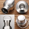 CDJ 25 oz Single Walled Stainless Steel Leak Proof Sports
