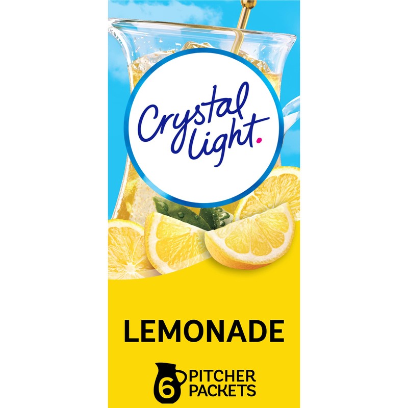 Crystal Light Lemonade Naturally Flavored with other natural flavor Powdered
