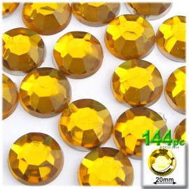 144pc Rhinestones Round 20mm - Pastel Assortment