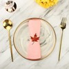 HANTURE FQQWEE Fall Maple Leaf Napkin Rings Set of 4