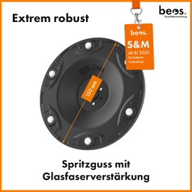 BEOS® Premium Robotic Lawnmower Tuning Blade Disc for 6x Blades, Fibreglass-Reinforced Blade Disc, Turntable Compatible with Worx Landroid S&M (from 2020) & Vision M600, Landxcape, Ferrex, etc.