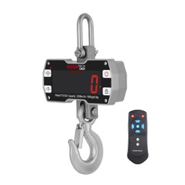 VisionTechShop Digital Crane Scale, VTS-ES4 2200lb/1000kg Heavy Duty Compact Hanging Industrial Scale with Remote Control, Large LED Display, Smart Accuracy for Farm, Factory, Construction