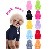 QWINEE Basic Dog Hoodie, Dog Warm Jacket, Cat Apparel, Dog