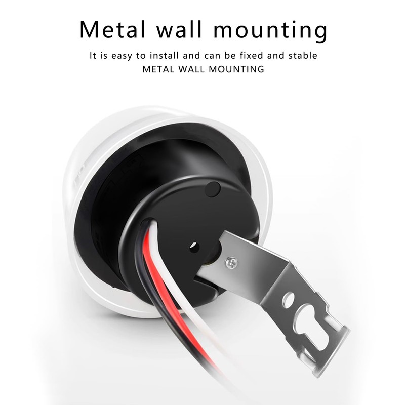 2 Pack AC DC 12V 10A Auto On Off Photocell
