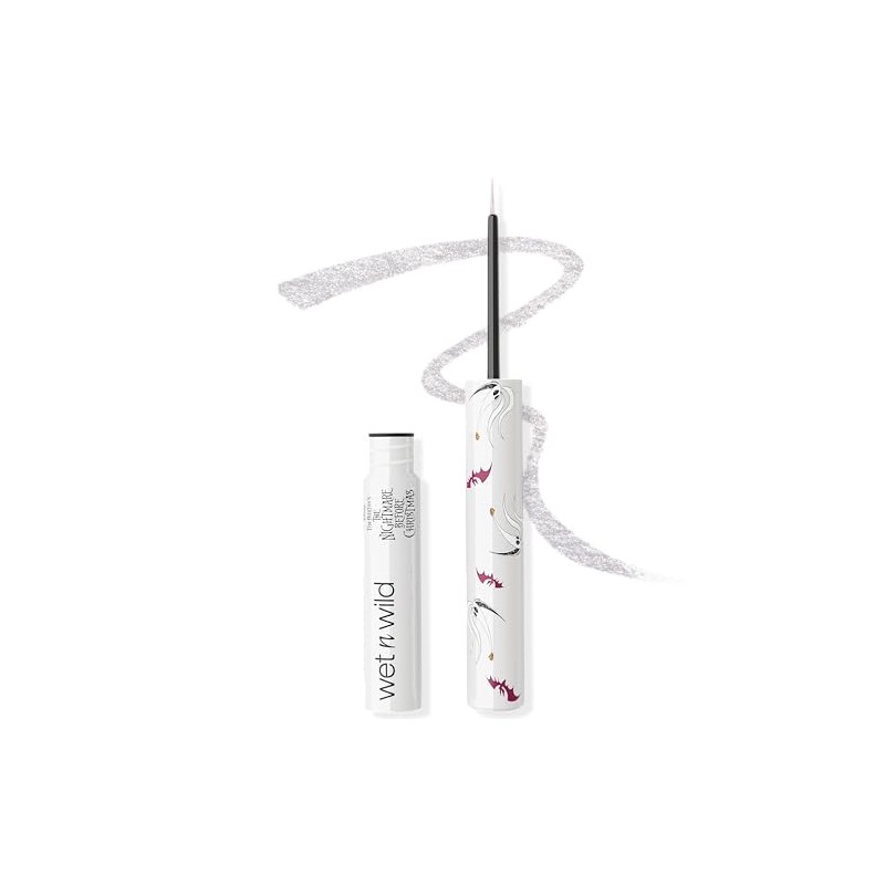 wet n wild Nightmare Before Christmas Liquid Eyeliner, Buildable Semi-Sheer