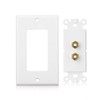 Peakloong 2 Posts Speaker Wall Plate Home Theater Wall Plate