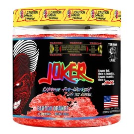 Pre Entreno Terror Labz Joker Extreme 300grs 30 Srv Sabor Bloody Orange