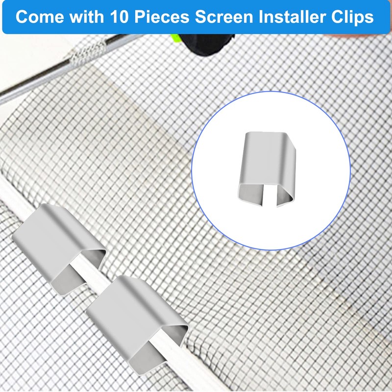 Window Screen Repair Kit Mesh Screen Spline Roller Repair Tools