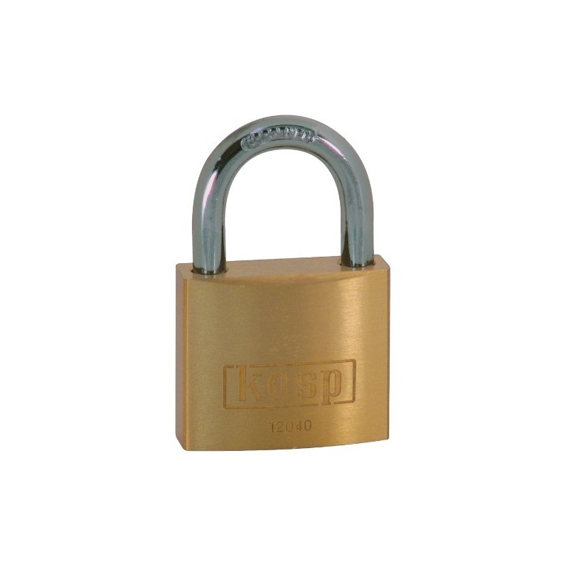Kasp K12030D Brass Padlock, Gold/Silver, 30 mm