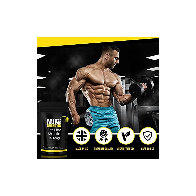 Nuke Nutrition L Citrulline Malate Capsules | 120 Capsules |