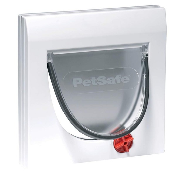 PetSafe Staywell 4 Way Locking Classic Cat Flap, Tunnel Included, Easy Install, Durable, Pet Door for Cats