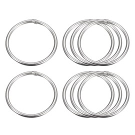 sourcing map Stainless Steel 304 O Rings, 8 Pieces 40 mm (1.57 Inches) Outer Diameter 3 mm Thickness Multi-Purpose Metal Welded O Rings Round Rings