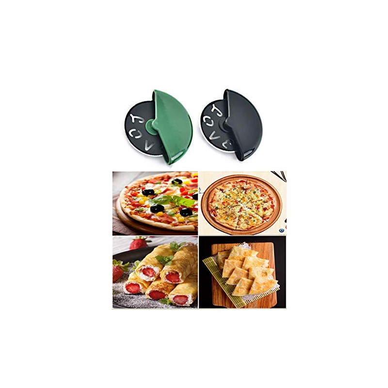 IKAAR 2pcs Pizza Cutter, Pizza Cutter Wheel Hob, Bakery Pizza
