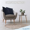 Blau Marité Decorative Velvet Throw Pillow Covers with Trim. Soft