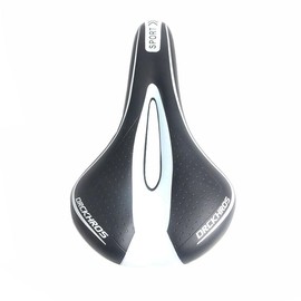 Saddle Bicycle Replacement Painless Cross Bike Road Mountain Hole Lower Back Pain Memory Foam Cushion Cycling (White)