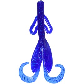 Zoom 022-110-SP 7-Inch Brush Hog Soft Bait, Set of 20, Sapphire Blue