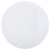 FOMIYES White Vinyl Slipmat Turntable Platter Mat Pad, Anti-static Record