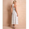 XinFSh Summer Floral Halter Corset Midi Dress Flowy A Line