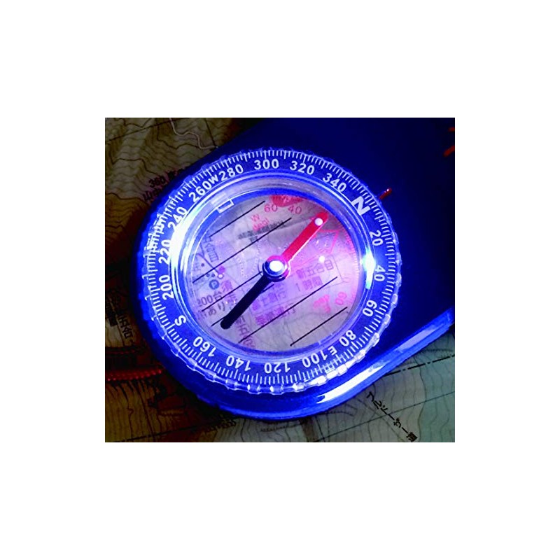 YCM 13021 LED Pocket Compass for Outdoors & Camping, No.