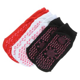 Kisangel 3Pairs Self Heating Warm Socks Breathable Anti-freezing Design for Winter Activities Comfortable Mid-tube Socks for Men and Women Package