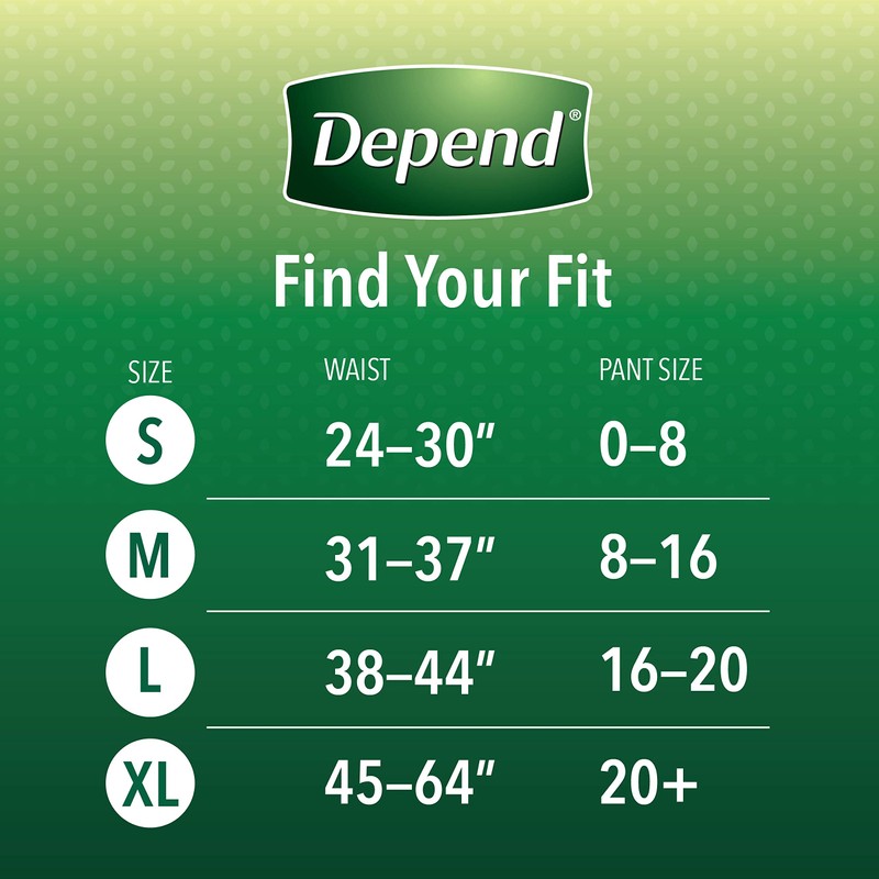 Depend FIT-FLEX Incontinence Underwear for Women, Maximum Absorbency, L, Tan