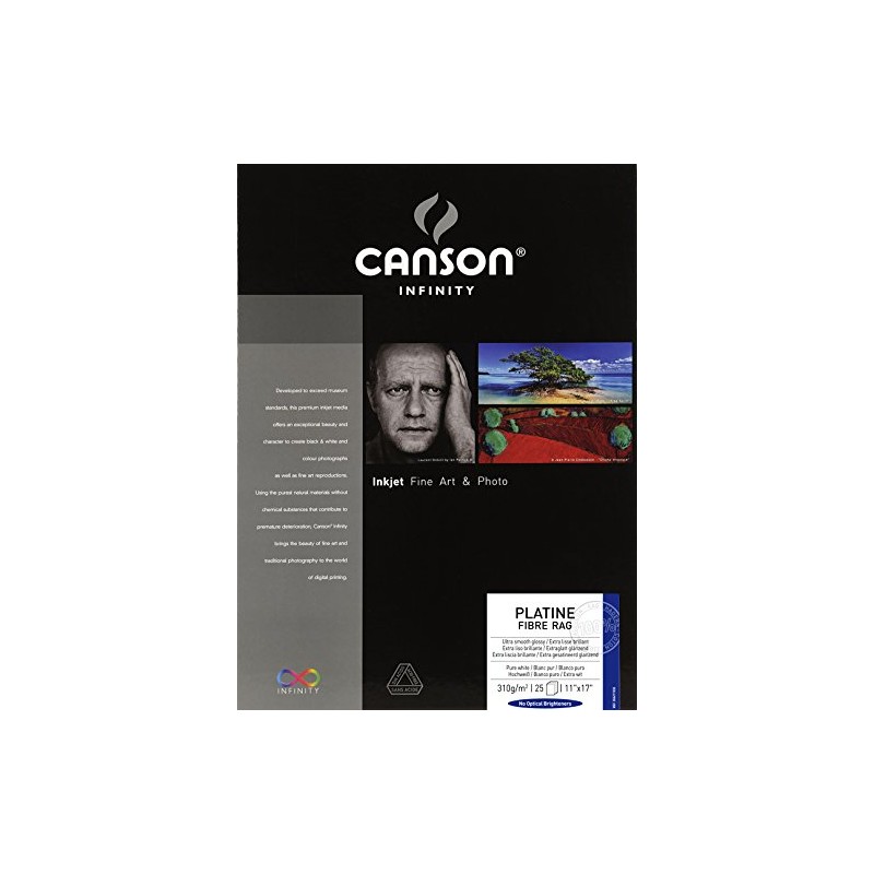 Canson Infinity Platine Fibre Rag Fine Art Paper, 310 Gram