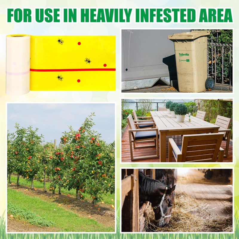 Qualirey 2 Pack Spotted Lanternfly Traps and 2 Rolls Spotted
