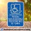 Brimar - 12" x 18" - Handicapped Parking Van Accessible