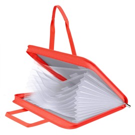 Bag for Tiptoi Pen, and for 1-5 Tiptoi Books, Red Organiser for Tiptoi Starter Set, Children's Electronic Toy, with Bag for Tiptoi Puzzle, Birthday Gift for Girls from 3 Years