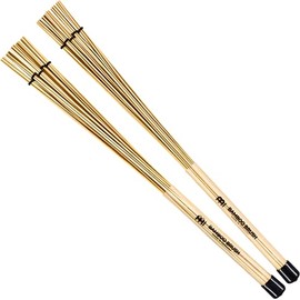 Meinl Stick & Brush Bamboo Brush with Fanned Dowels and Adjustable Rings, Standard Size-Made in Germany (SB205)